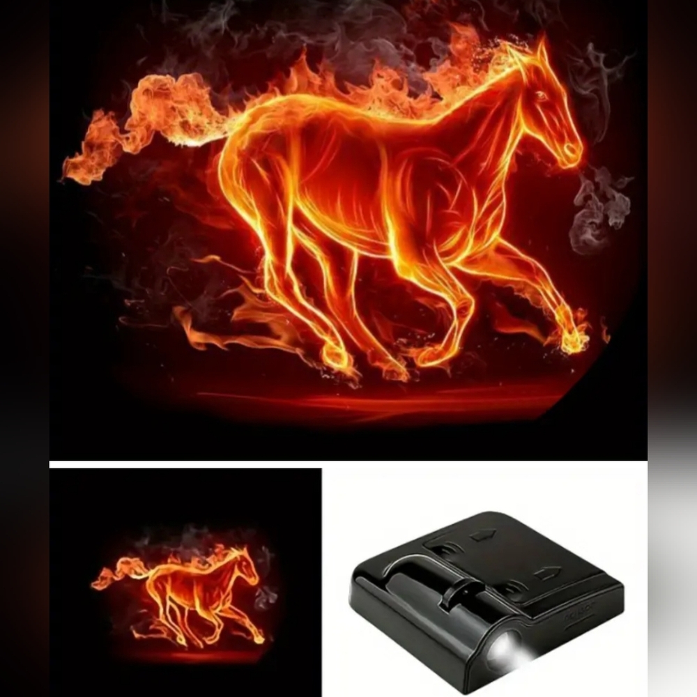 Wireless Universal mustang horse Projector door ghost lights See All Choices